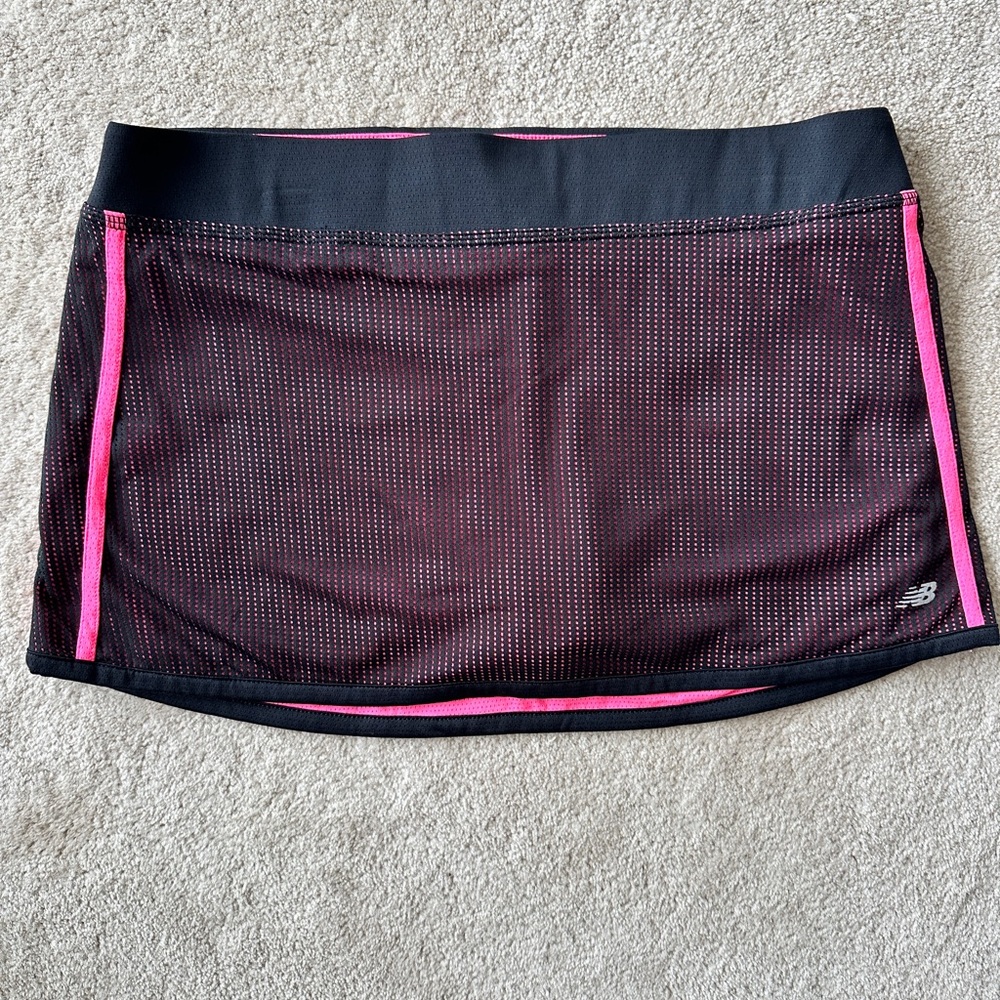 New Balance Black and Pink Sports Skirt